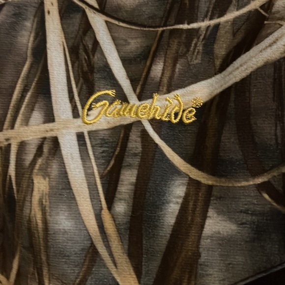 Gamehide SZ L unisex pullover half zip camo fleece. Preowned, great condition. - Picture 3 of 7